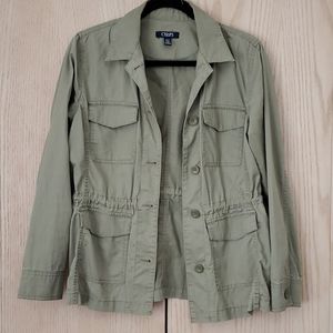 CHAPS Denim Green Jacket